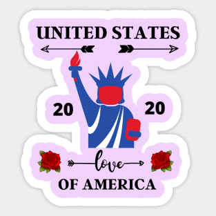 UNITED STATS OF AMERICA Sticker